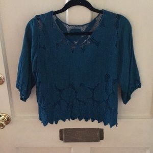 Dark teal top